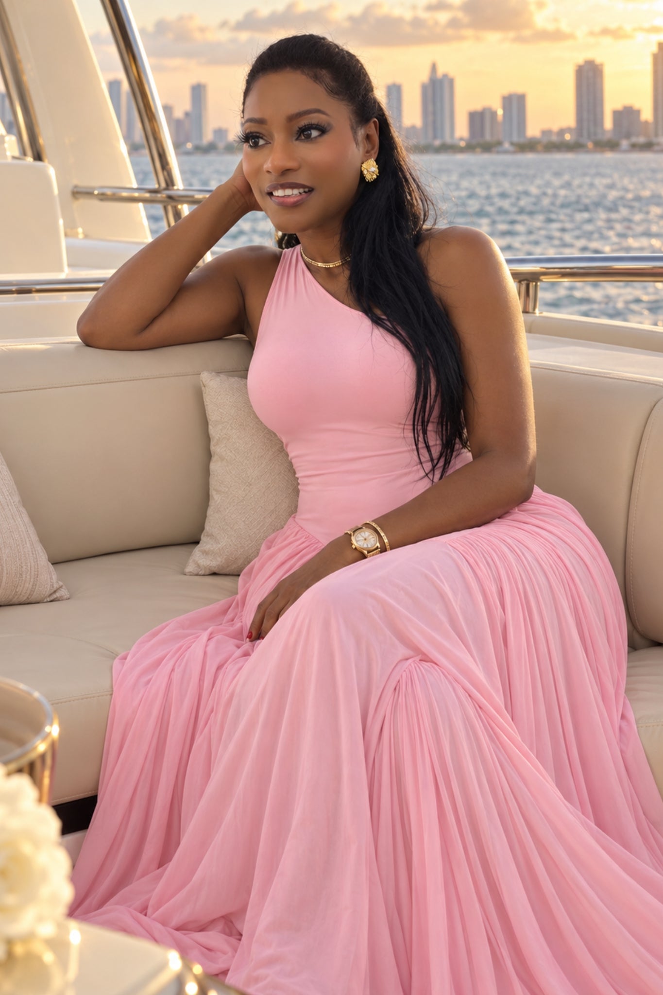 ROMANTIC ROSÉ MAXI DRESS
