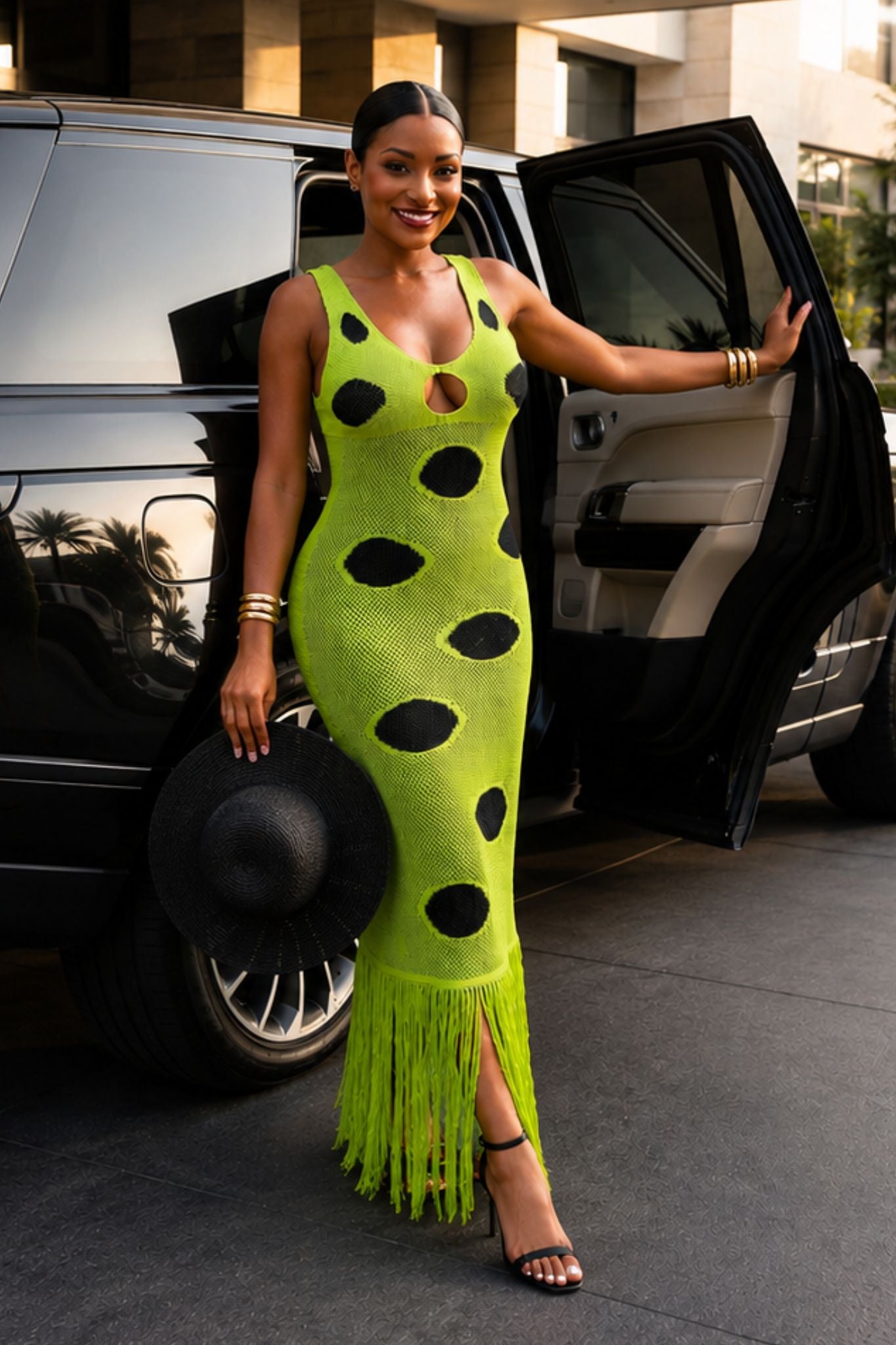 THE LIMONCELLO FRINGE MAXI DRESS