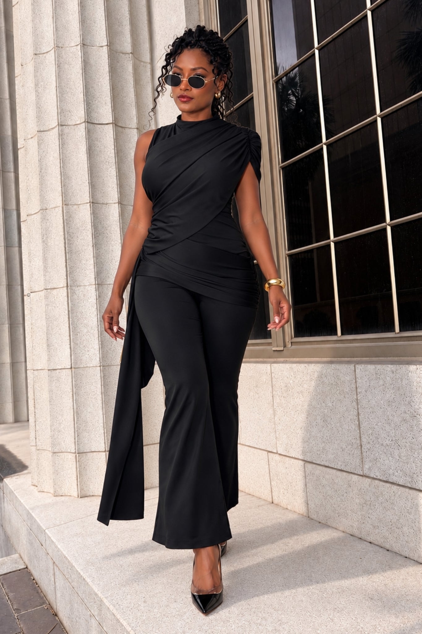 BLACK DAHLIA JUMPSUIT