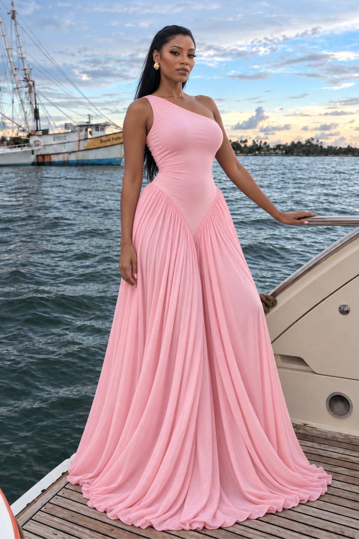 ROMANTIC ROSÉ MAXI DRESS